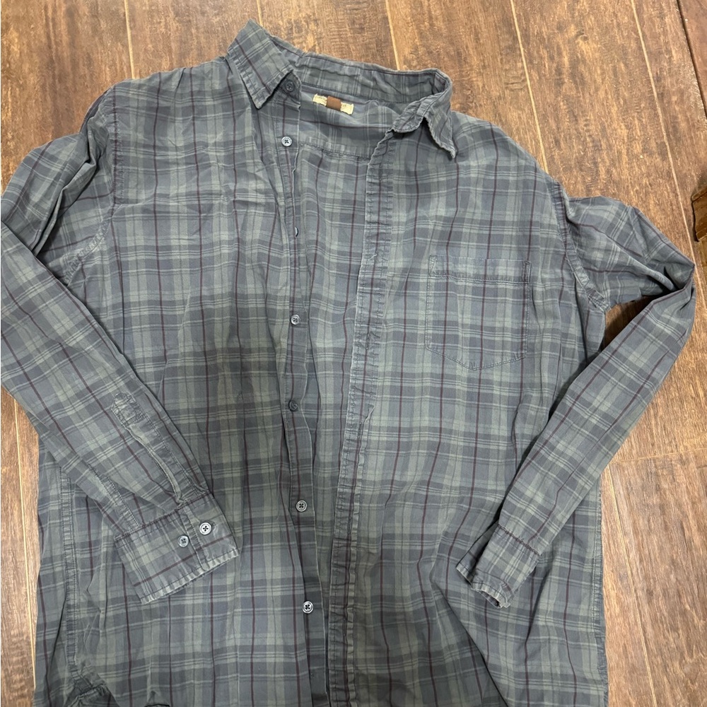 Sonoma Charcoal Plaid Men's Button Down Shirt